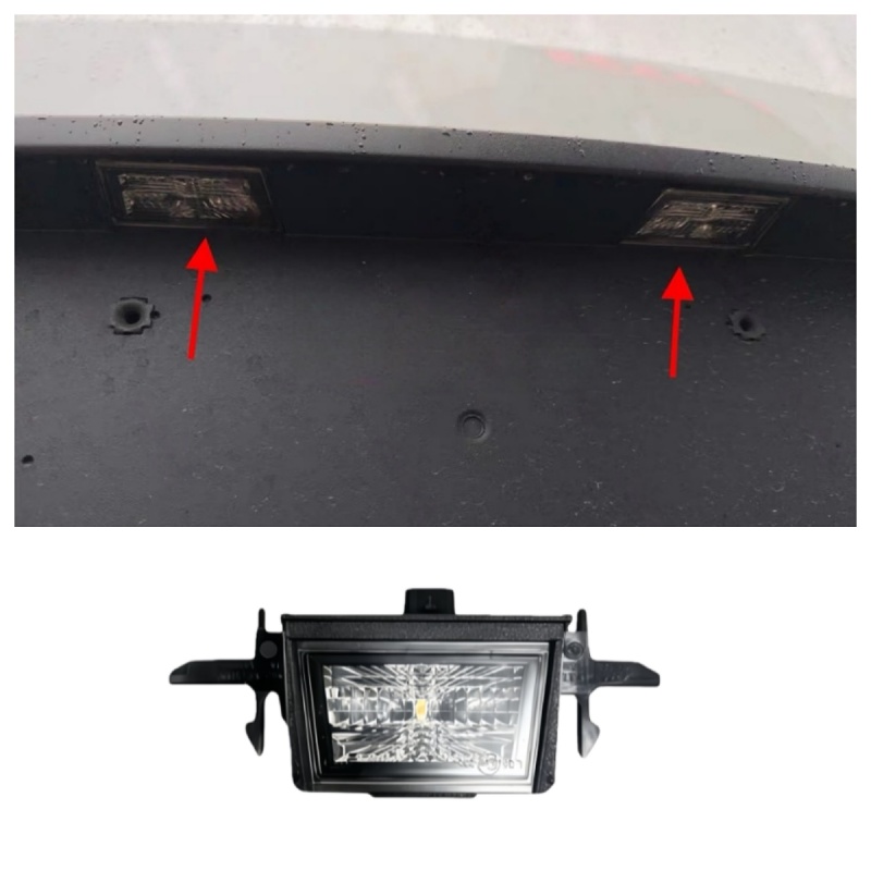 OEM Rear License Plate Light for Tesla Model Y Juniper (1906102-00-)