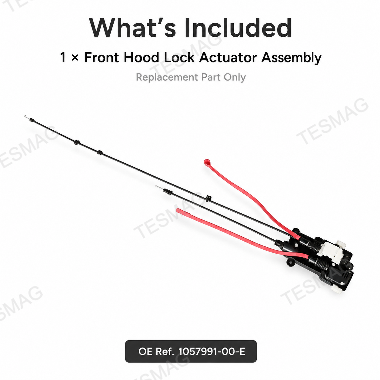 Front Hood Lock Actuator Assembly Replacement  for Tesla Model X 2016-2020 | 1057991-00-E