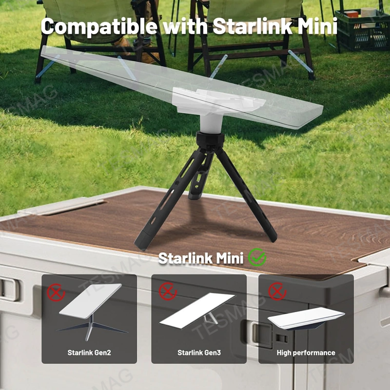 Portable 1/4-Inch Adapter Mount for Starlink Mini Satellite