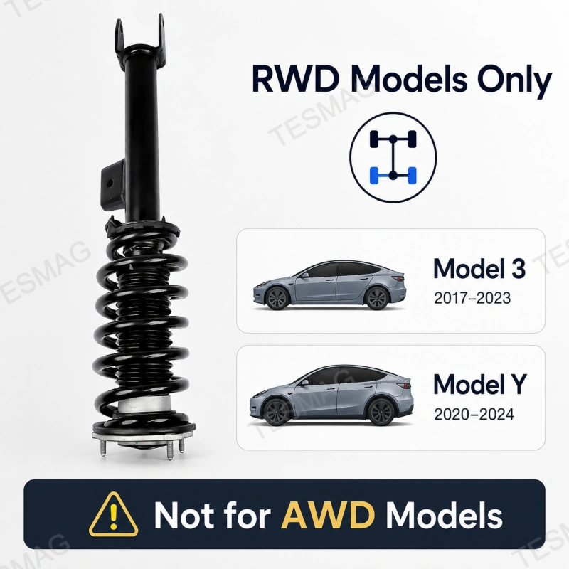 Front Strut Assembly for Tesla Model 3 2017-2023 & Model Y 2020-2024 RWD 1044364  1044369