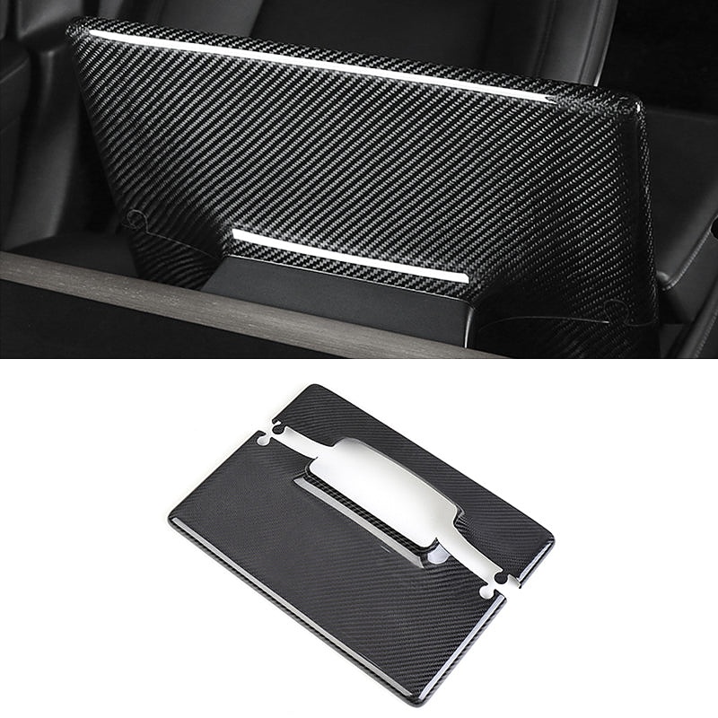 Real Carbon Fiber Center Control Screen Back Cover for Tesla Model 3/Y
