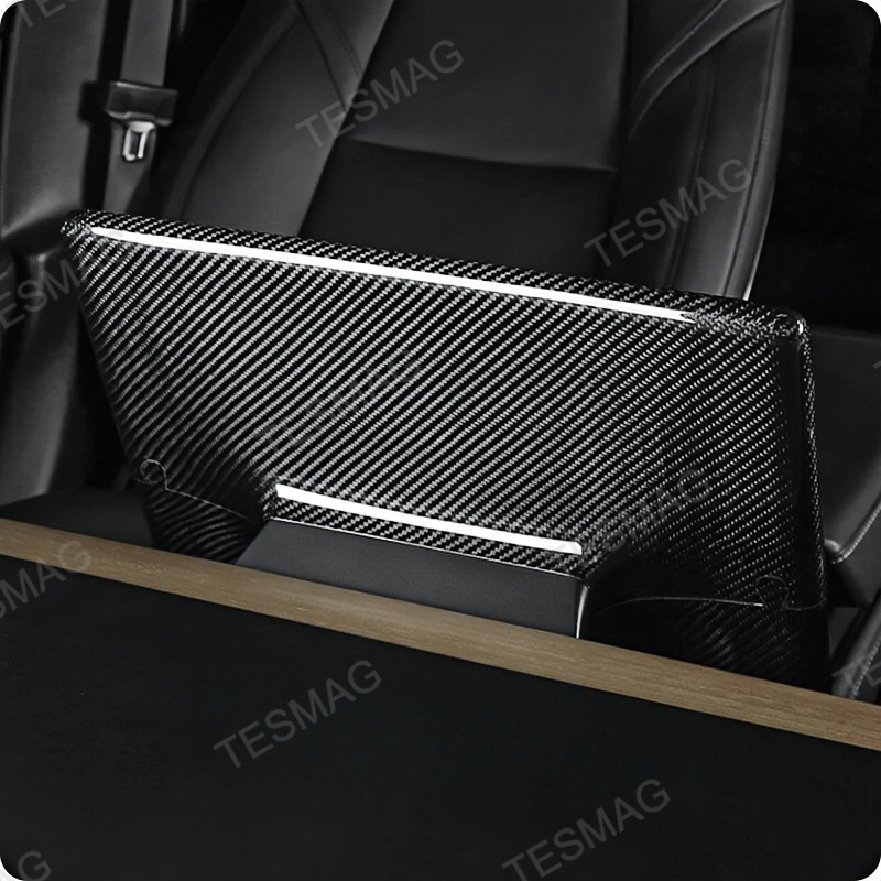 Real Carbon Fiber Center Control Screen Back Cover for Tesla Model 3/Y