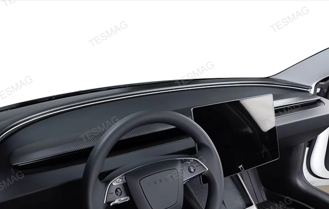 Real Carbon Fiber Dashboard Air Vent Overlay Kit For Tesla Model 3/Y
