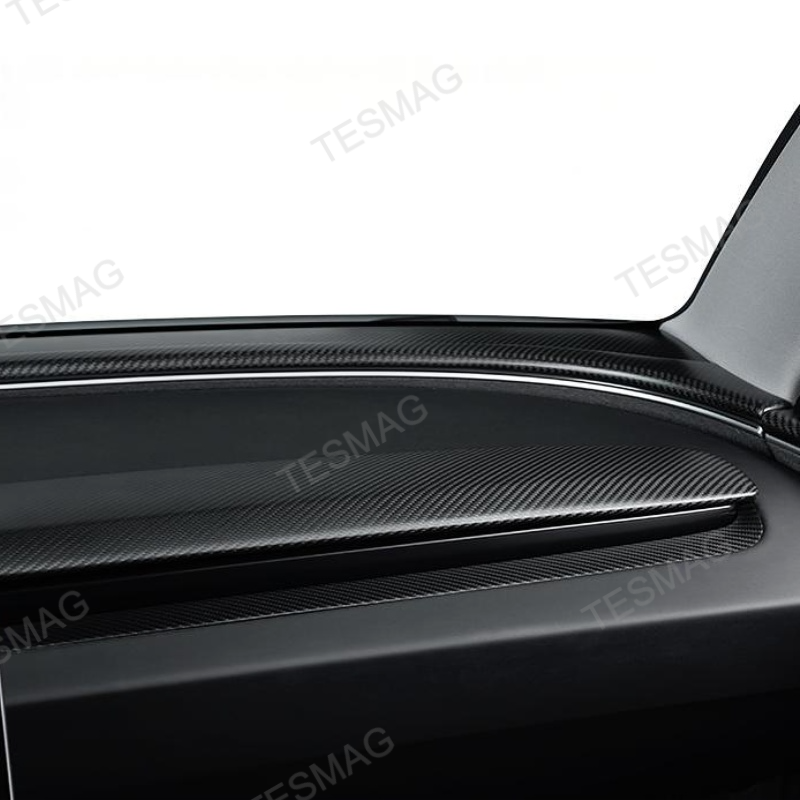 Real Carbon Fiber Dashboard Air Vent Overlay Kit For Tesla Model 3/Y