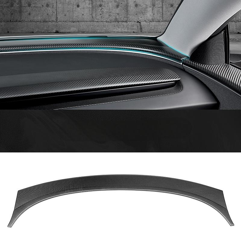 Real Carbon Fiber Dashboard Air Vent Overlay Kit For Tesla Model 3/Y