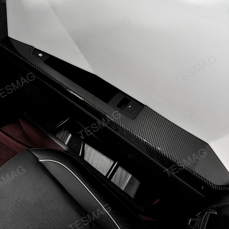 Real Carbon Fiber Door Armrest Covers for Tesla Cybertruck 