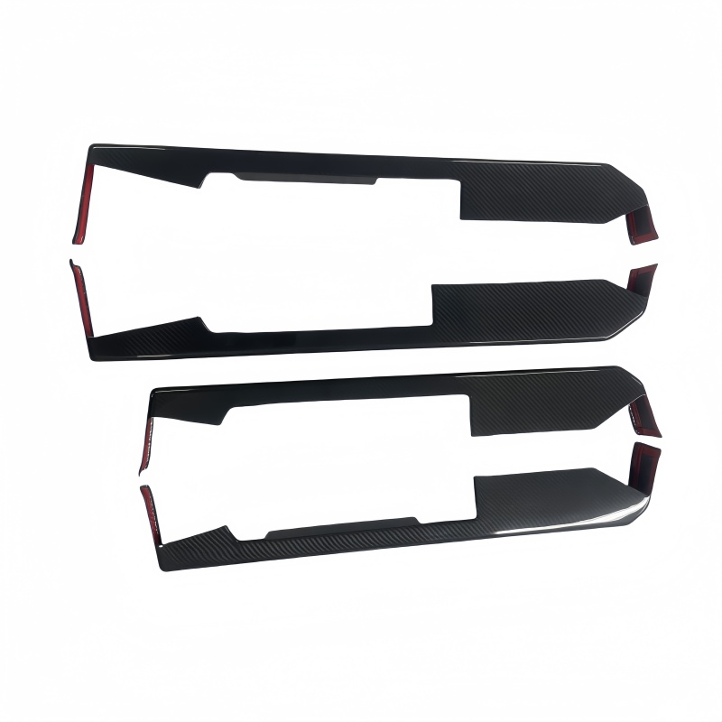 Real Carbon Fiber Door Armrest Covers for Tesla Cybertruck 