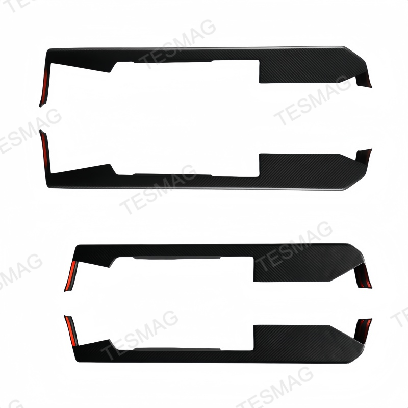 Real Carbon Fiber Door Armrest Covers for Tesla Cybertruck 
