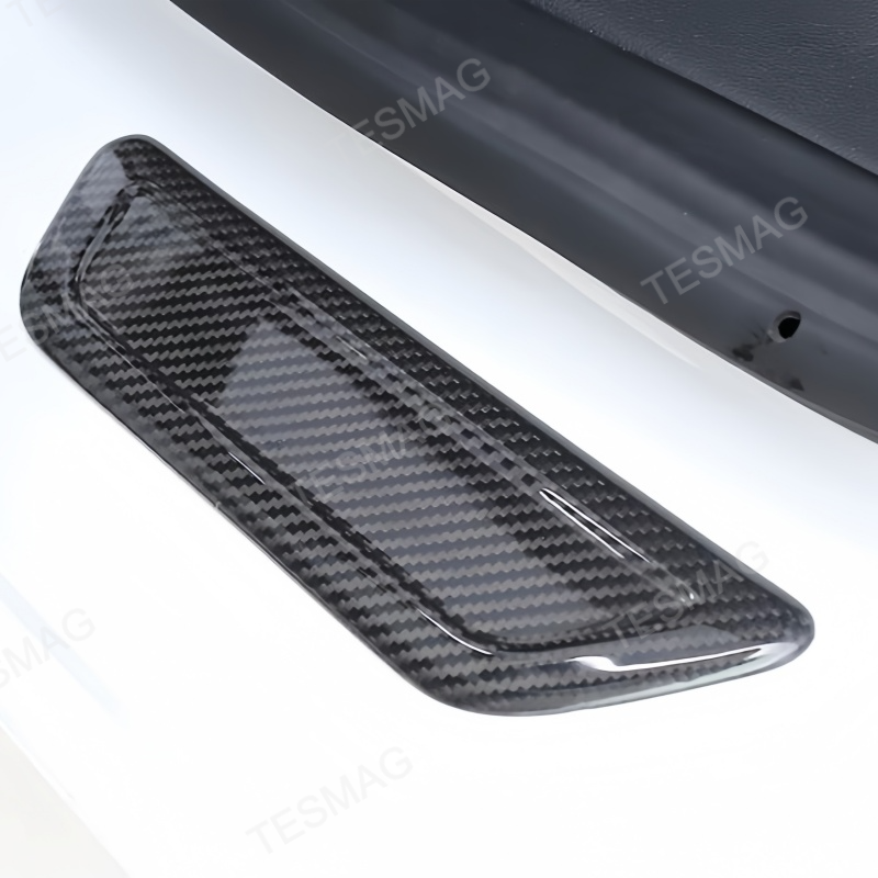 Real Carbon Fiber Door Sill Protector for Tesla Model Y