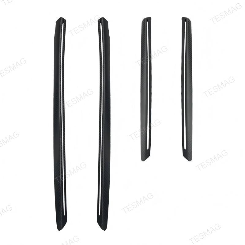 Real Carbon Fiber Front & Rear Door Trim Covers for Tesla Model Y Juniper