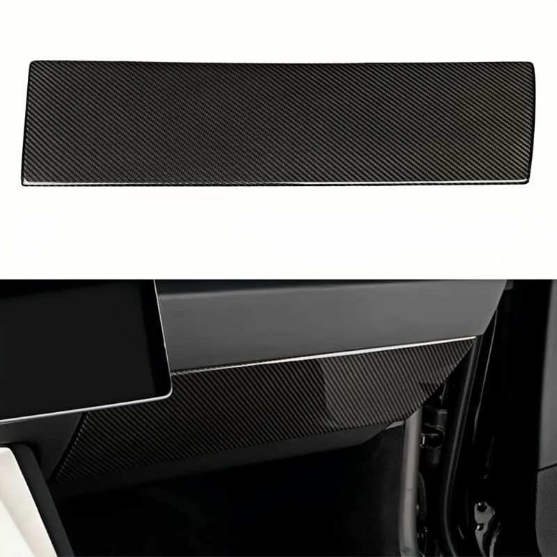 Real Carbon Fiber Glove Box Cover for Tesla Model Y Juniper