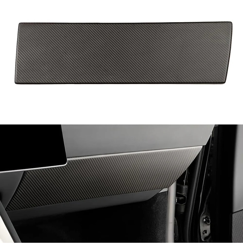 Real Carbon Fiber Glove Box Cover for Tesla Model Y Juniper