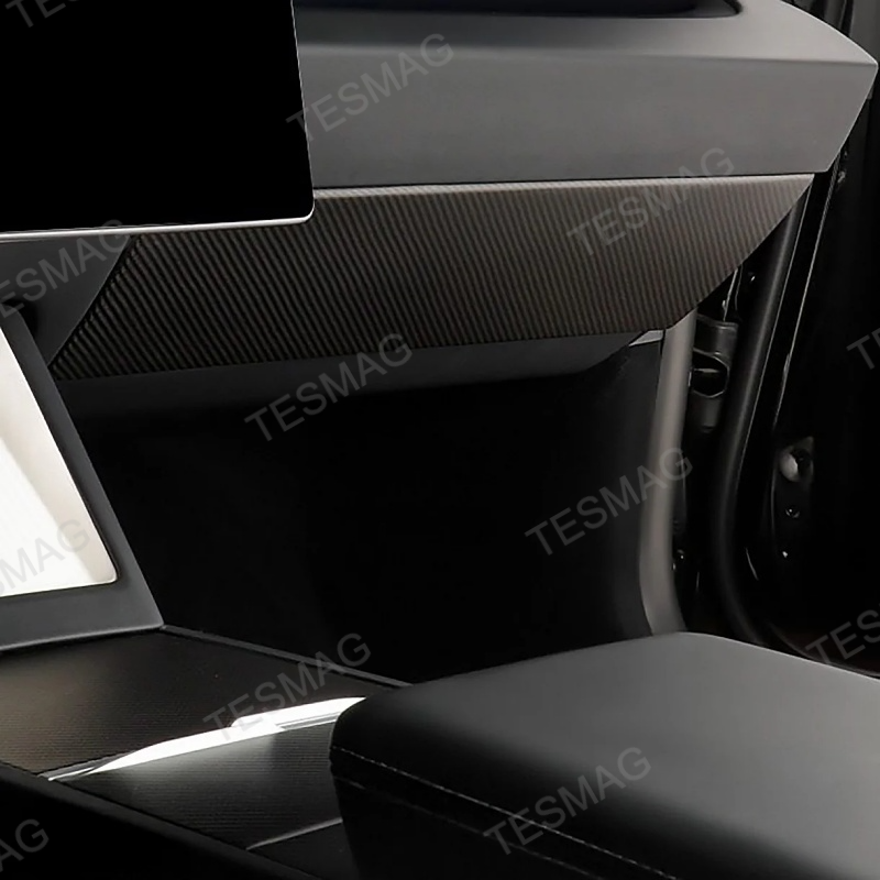 Real Carbon Fiber Glove Box Cover for Tesla Model Y Juniper