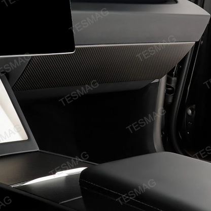 Real Carbon Fiber Glove Box Cover for Tesla Model Y Juniper