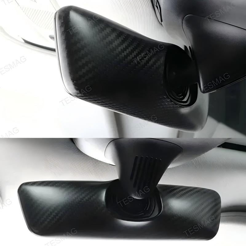 Real Carbon Fiber Interior Rearview Mirror Cover for Tesla Model 3/Y