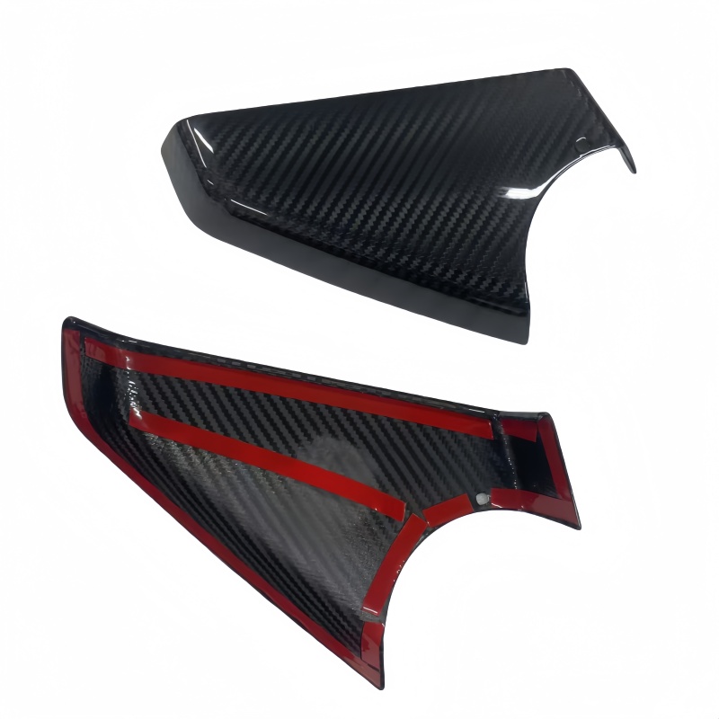 Real Carbon Fiber Lower Mirror Cover Caps for Tesla Cybertruck