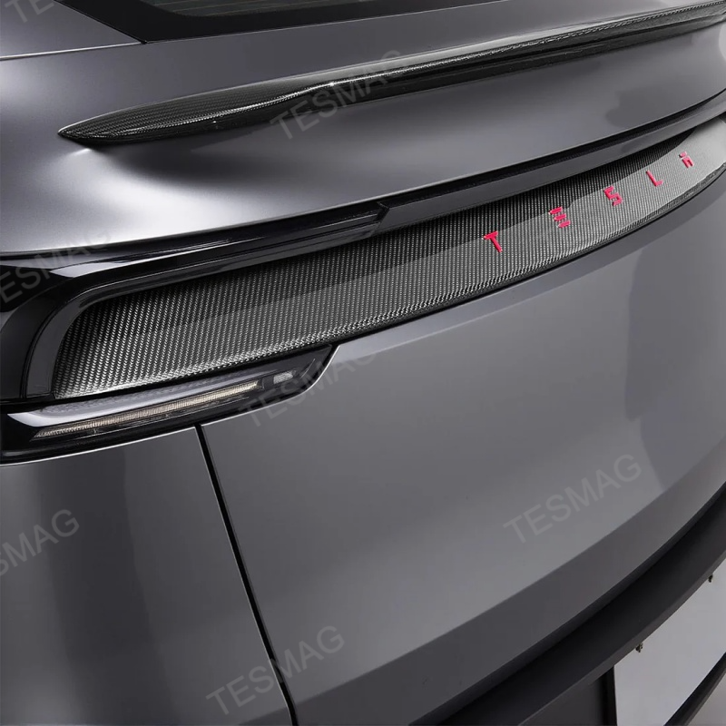 Real Carbon Fiber Tailgate Trim Strip for 2025+Tesla Model Y Juniper