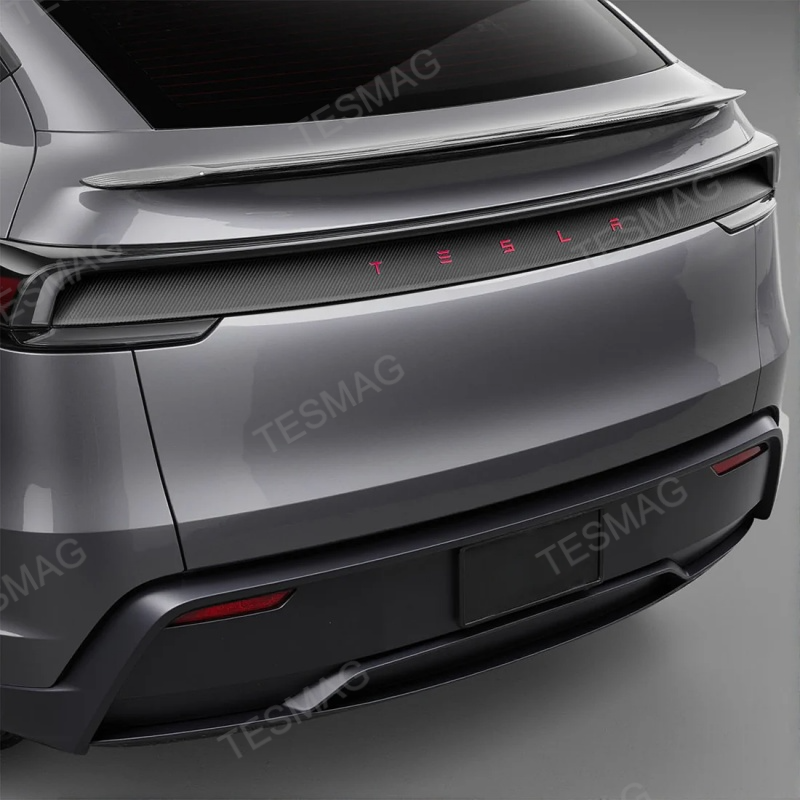 Real Carbon Fiber Tailgate Trim Strip for 2025+Tesla Model Y Juniper