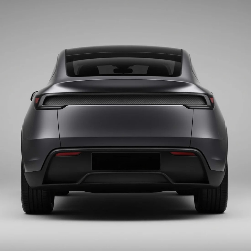 Real Carbon Fiber Tailgate Trim Strip for 2025+Tesla Model Y Juniper