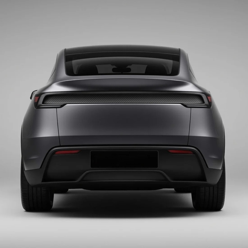 Real Carbon Fiber Tailgate Trim Strip for 2025+Tesla Model Y Juniper