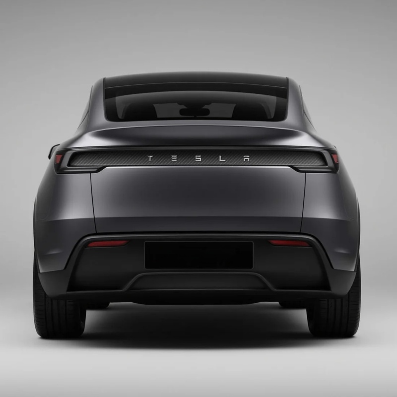 Real Carbon Fiber Tailgate Trim Strip for 2025+Tesla Model Y Juniper