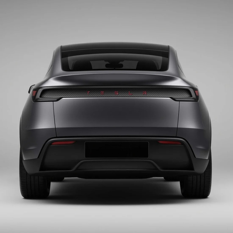 Real Carbon Fiber Tailgate Trim Strip for 2025+Tesla Model Y Juniper