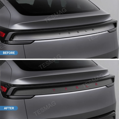 Real Carbon Fiber Tailgate Trim Strip for 2025+Tesla Model Y Juniper