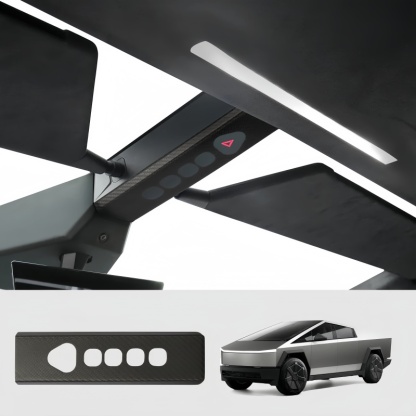 Real Carbon Fiber Tesla Cybertruck Shift Button Console Cover