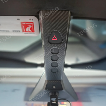 Real Carbon Fiber Tesla Cybertruck Shift Button Console Cover