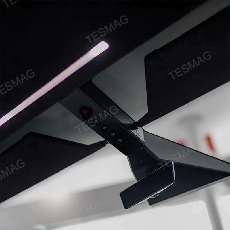 Real Carbon Fiber Tesla Cybertruck Shift Button Console Cover