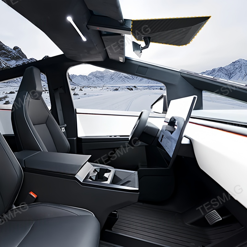 Real Carbon Fiber Warning Light Cover for Tesla Cybertruck