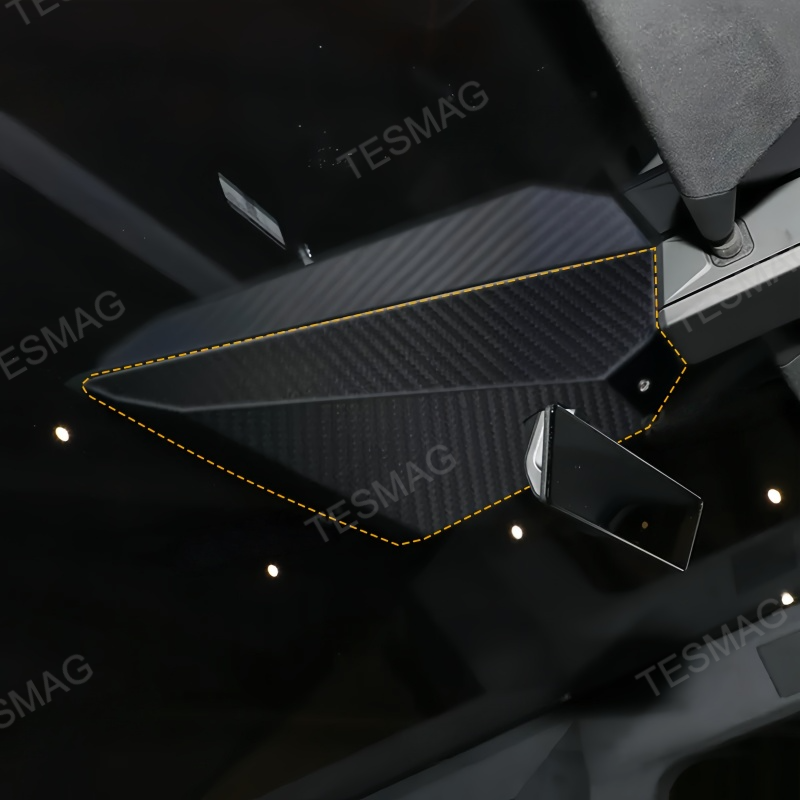 Real Carbon Fiber Warning Light Cover for Tesla Cybertruck