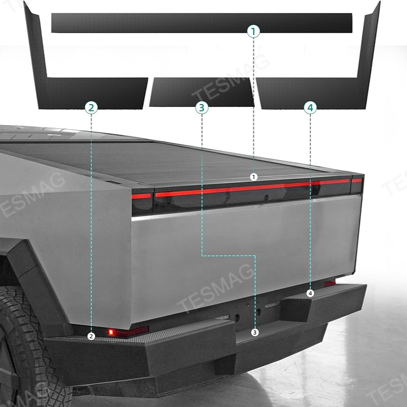 Rear Bumper Tailgate Protection Pad for Tesla Cybertruck
