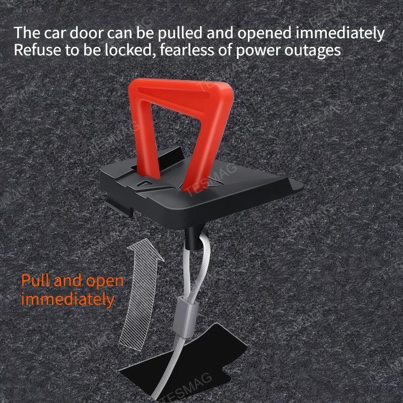 Rear Door Interior Emergency  Pull Handle for Tesla Model Y Juniper 2025+