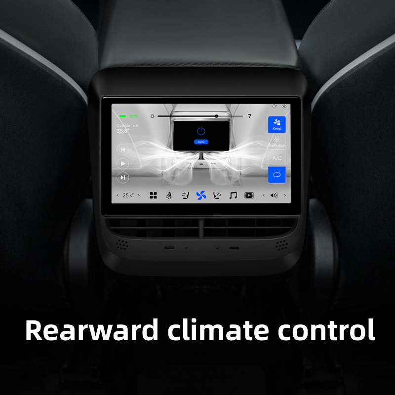 Rear Entertainment & Climate Control Screen For Tesla Model 3/Y