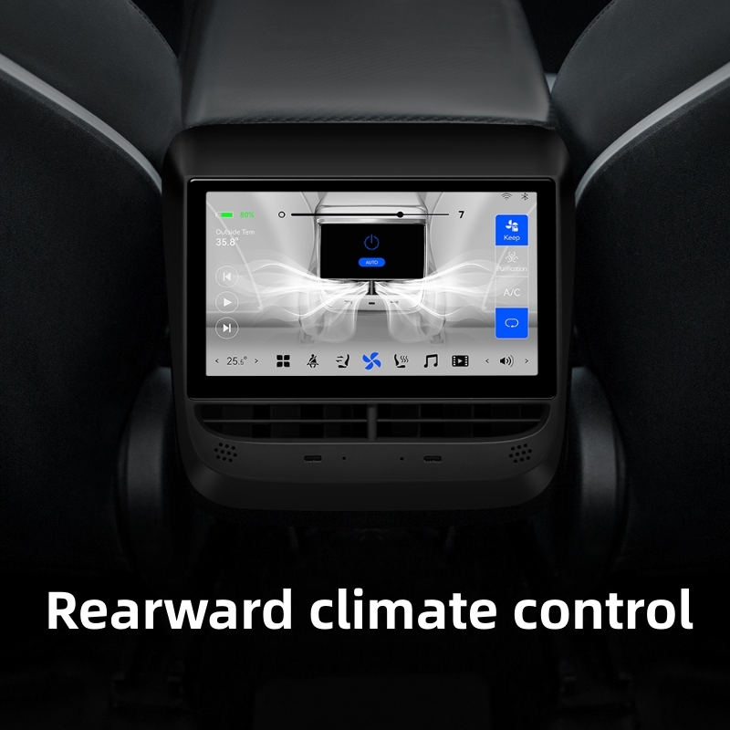 Rear Entertainment and Climate Control Touch Screen Display for Tesla Model 3/Y