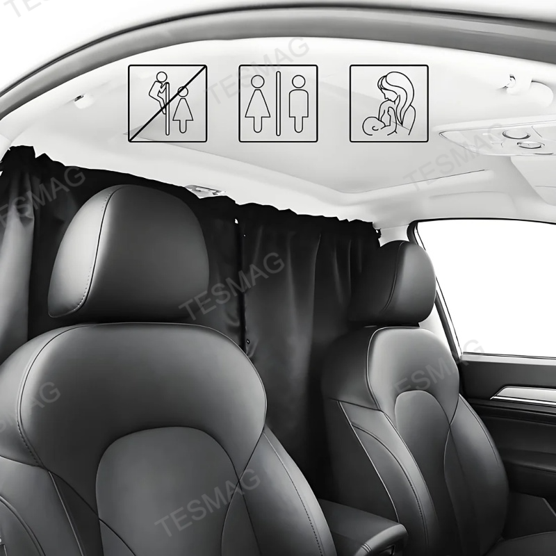 Rear Privacy Curtains for Tesla Model S/3/X/Y