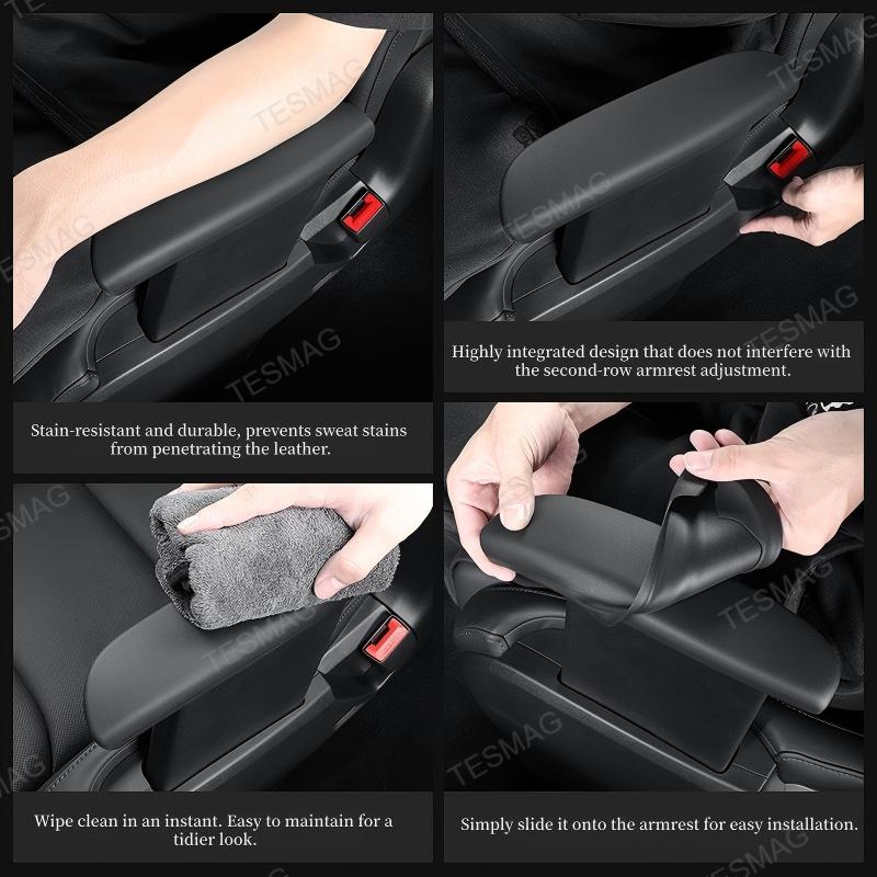 Rear Seat Armrest Silicone Protection Cover for Tesla Model Y Juniper