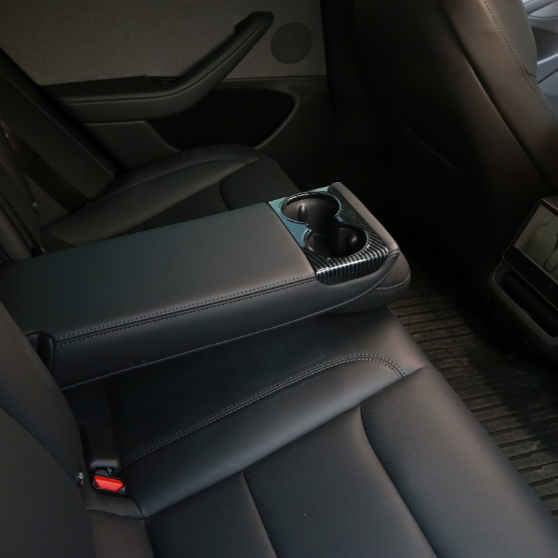 Rear Seat Cup Holder Protection Cover For Tesla Model 3 Highland