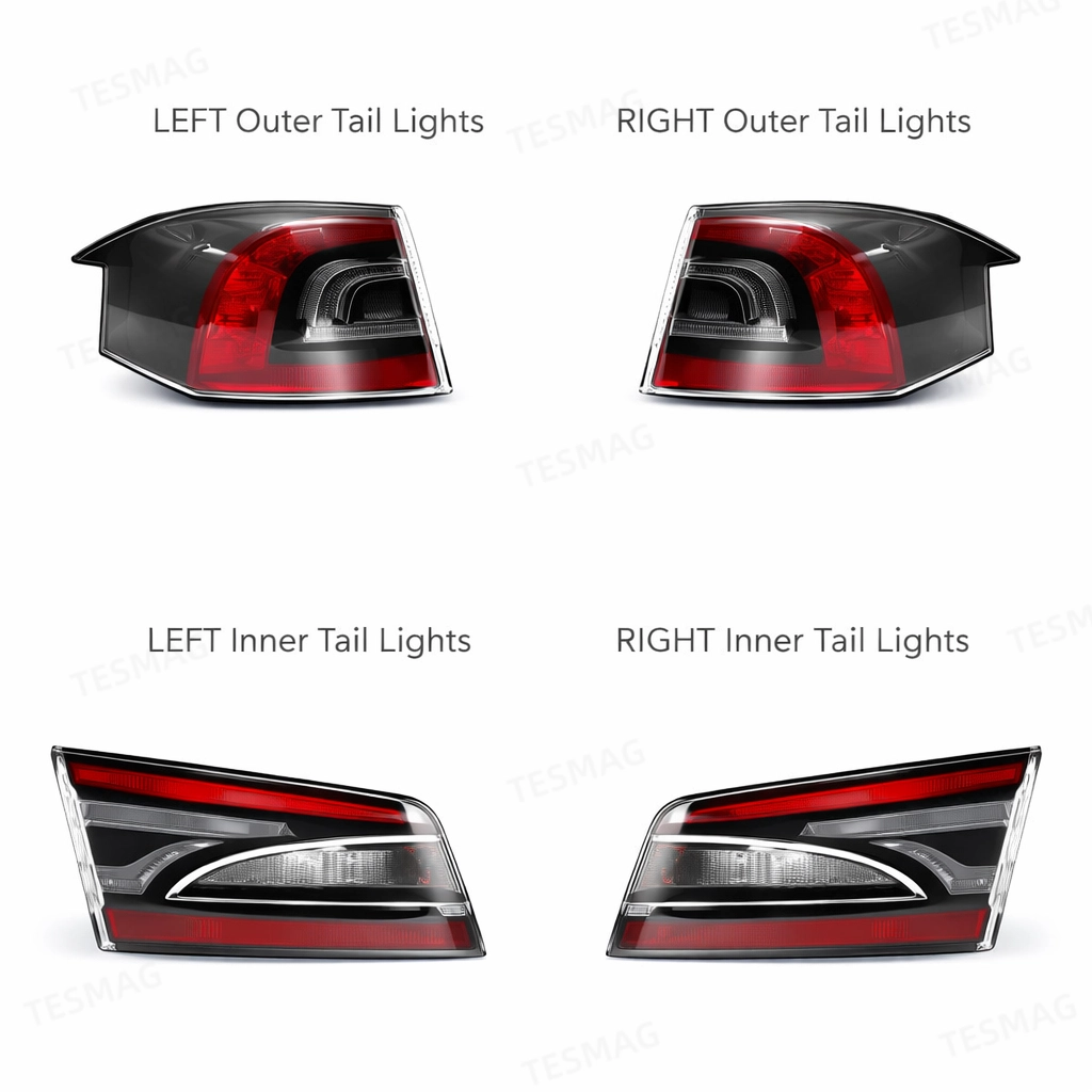 Rear Turn Brake Lamp & Tail Light Replacement For Tesla Model S 2016-2020