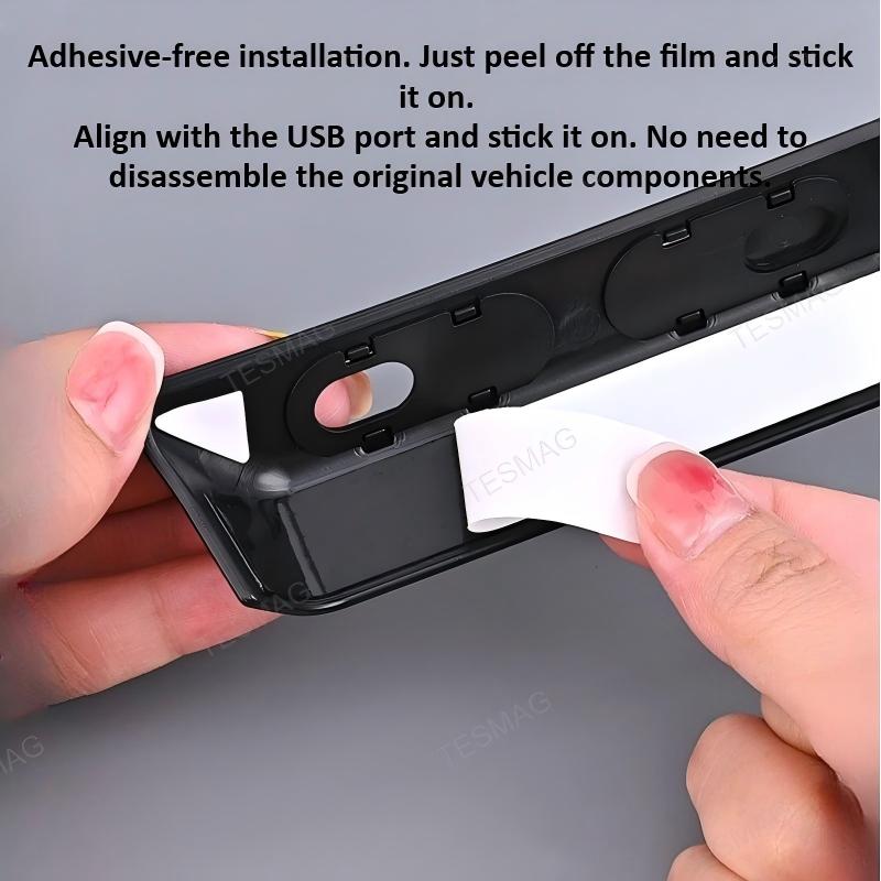 Rear USB Port Dust Cover for Tesla Model 3 Highland/Model Y Juniper