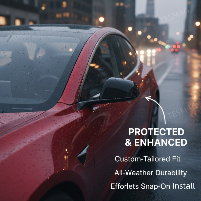 Rearview Mirror Triangular Plate For Tesla Model 3 Y 2019-2025 (2287.3013 2287.3014)