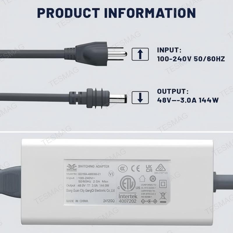 Replacement Power Supply Adapter for Starlink Gen 3 & Mini
