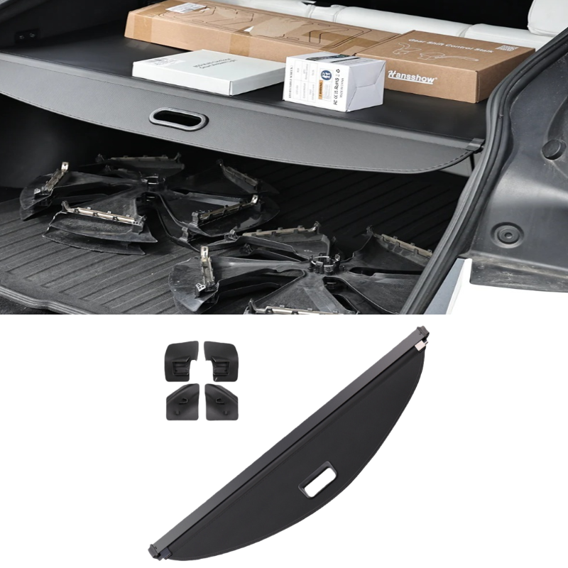 Retractable Leather Cargo Organizer Shield Shade for Tesla Model Y Juniper 2025+ /2021-2024