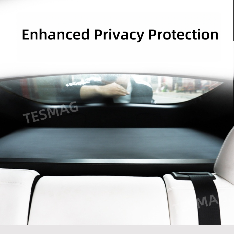 Retractable Leather Cargo Organizer Shield Shade for Tesla Model Y Juniper 2025+ /2021-2024