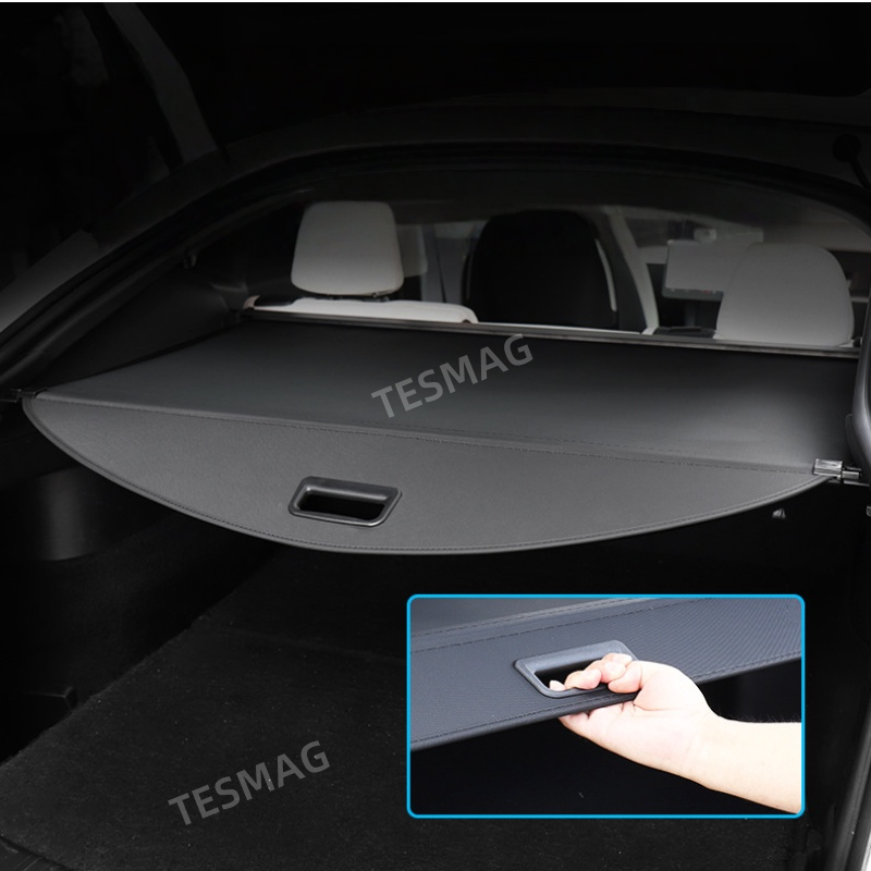 Retractable Leather Cargo Organizer Shield Shade for Tesla Model Y Juniper 2025+ /2021-2024