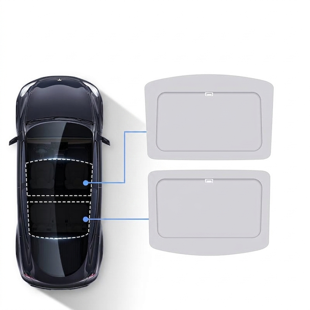 Retractable Roof Sunshade for Tesla Model Y/Model YL/ Model 3 Highland