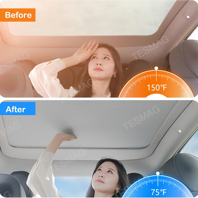 Retractable Sunroof Sunshade for Tesla Model Y Juniper