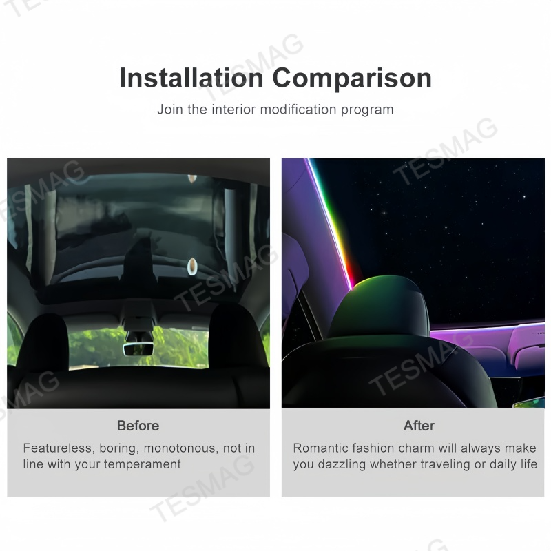 Roof Sunroof Ambient Light for Tesla Model Y Juniper 2025+