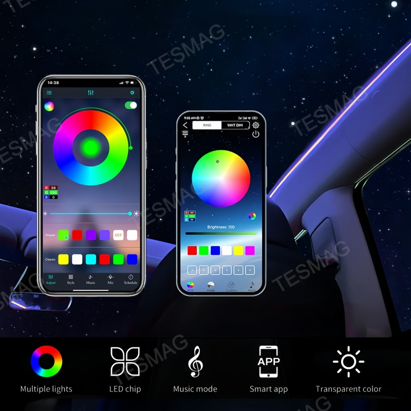 Roof Sunroof Ambient Light for Tesla Model Y Juniper 2025+